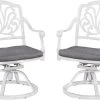 Homestyles® Capri White Swivel Chair With Cushion