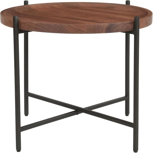Coast2Coast Home™ Huntley Black/Brant Brown Accent Side Table 4 Coast2Coast Home™ Huntley Black/Brant Brown Accent Side Table - Image 2