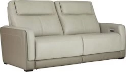 Signature Design By Ashley® Battleville Almond Power Reclining Sofa