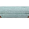 Olliix By INK+IVY Blue/Pecan Boomerang Bench -Furniture Store 7976de33 05a0 4ba7 8651 e7b58cd96646