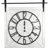 Crestview Collection Barn Time Black/White Wall Clock -Furniture Store 7a6c13eb 1c3f 4f2f 918a 36fbffc1585a