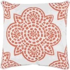 Surya Hemma Burnt Orange 16"x16" Pillow Shell With Down Insert