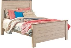 Signature Design By Ashley® Willowton Whitewash Full Panel Youth Bed