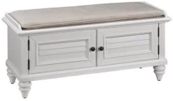 Homestyles® Bermuda Off-White Storage Bench