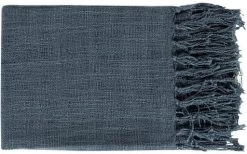 Surya Tilda Navy 59"x51" Throw Blanket