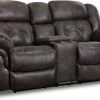 HomeStretch Denali Charcoal Power Reclining Loveseat With Console -Furniture Store 811f78e8 7a66 49da 9e10 8ca81381b83d