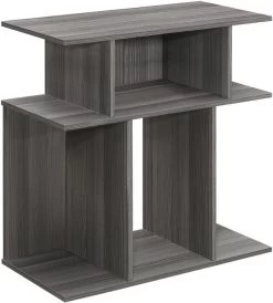 Monarch Specialties Accent Table, Side, End, Nightstand, Lamp, Living Room, Bedroom, Laminate, Grey, Contemporary, Modern
