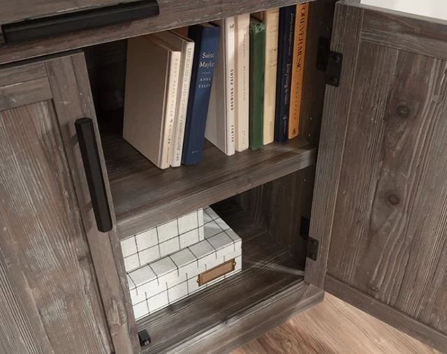 Sauder® Aspen Post® Pebble Pine® Storage Cabinet 4 Sauder® Aspen Post® Pebble Pine® Storage Cabinet - Image 2