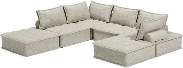 Signature Design By Ashley® Bales 6-Piece Taupe Modular Seating 5 Signature Design By Ashley® Bales 6-Piece Taupe Modular Seating - Image 3