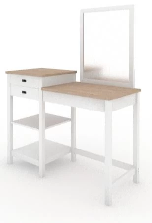 Sauder® Cottage Road® Soft White® Vanity With Mirror 3 Sauder® Cottage Road® Soft White® Vanity With Mirror