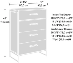 Sauder® Briarbrook® Barrel Oak® 4-Drawer Dresser 11 Sauder® Briarbrook® Barrel Oak® 4-Drawer Dresser -Furniture Store 863acb1e f9d4 44a1 afad 0414e567564a