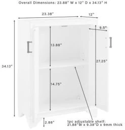 Crosley Furniture® Tara Distressed White Accent Cabinet -Furniture Store 865f1699 6607 4ffc a3ed b2f906104be6