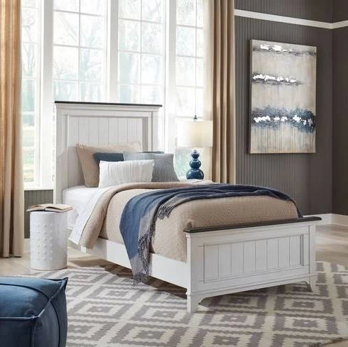 Liberty Allyson Park Wirebrushed White Full Panel Bed 4 Liberty Allyson Park Wirebrushed White Full Panel Bed - Image 2