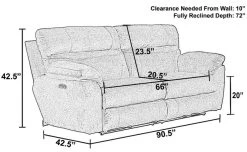 IAmerica Canyon Mocha Power Headrest With Lumbar Power Lay Flat Reclining Sofa -Furniture Store 86fbc1ba 4ab8 4084 9bce c736cda9ff27