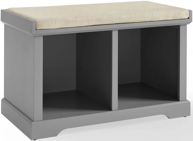 Crosley Furniture® Anderson Gray/Tan Storage Bench 4 Crosley Furniture® Anderson Gray/Tan Storage Bench - Image 2
