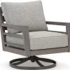 Signature Design By Ashley® Hillside Barn Gray/Brown Outdoor Swivel Lounge With Cushion -Furniture Store 87a6ab17 62b7 4f8b b910 445978efc3a7