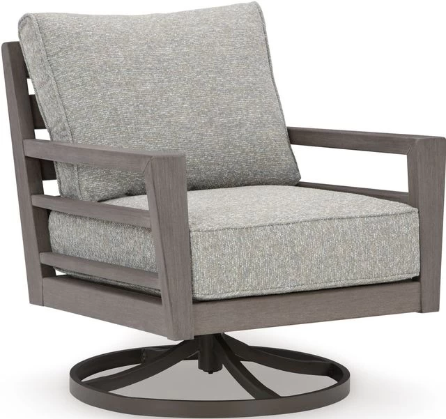 Signature Design By Ashley® Hillside Barn Gray/Brown Outdoor Swivel Lounge With Cushion 3 Signature Design By Ashley® Hillside Barn Gray/Brown Outdoor Swivel Lounge With Cushion