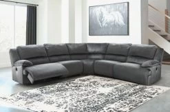 Signature Design By Ashley® Clonmel 5-Piece Charcoal Reclining Sectional -Furniture Store 8984b8d6 f193 4a37 87ff fbe5bdf4106b
