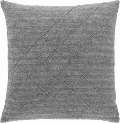 Surya Brenley Charcoal 20"x20" Pillow Shell