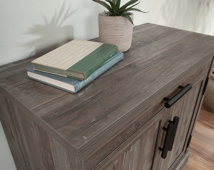 Sauder® Aspen Post® Pebble Pine® Storage Cabinet 7 Sauder® Aspen Post® Pebble Pine® Storage Cabinet - Image 5