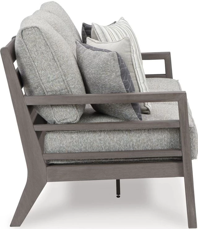 Signature Design By Ashley® Hillside Barn Gray/Brown Outdoor Sofa With Cushion 6 Signature Design By Ashley® Hillside Barn Gray/Brown Outdoor Sofa With Cushion - Image 4