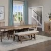 Steve Silver Co. Riverdale Dining Group With Free Matching Bench