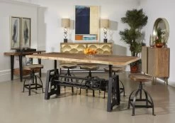 Coast2Coast Home™ Sunny Del Sol Brown Adjustable Height Dining Table -Furniture Store 8dee2cc9 1fc7 4a4f b773 6244c2f6abfc