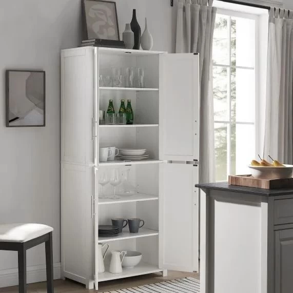 Crosley Furniture® Savannah White Tall Pantry 6 Crosley Furniture® Savannah White Tall Pantry - Image 4