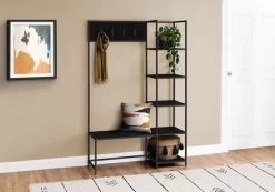 Monarch Specialties Bench, Entryway, Hallway, Storage, Organizer, Coat Rack, Hall Tree, Metal, Laminate, Black, Contemporary, Modern 9 Monarch Specialties Bench, Entryway, Hallway, Storage, Organizer, Coat Rack, Hall Tree, Metal, Laminate, Black, Contemporary, Modern -Furniture Store 8e4d1617 896a 4172 9a6a 8f3fd86bf445
