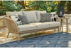 Signature Design By Ashley® Swiss Valley Beige Outdoor Sofa With Cushion -Furniture Store 8eb80f76 1d4c 4646 bec5 ad094e3d0b2a