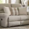 IAmerica® Happy Place Cement Power Lay Flat Reclining Loveseat