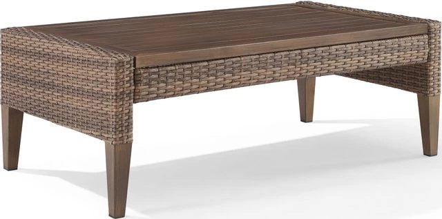 Crosley Furniture® Capella Brown Outdoor Coffee Table 3 Crosley Furniture® Capella Brown Outdoor Coffee Table