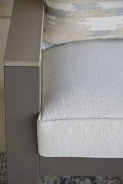 Signature Design By Ashley® Tropicava Taupe/White Outdoor Lounge Chair -Furniture Store 924164f0 c566 40d1 9650 a03577d47ed8