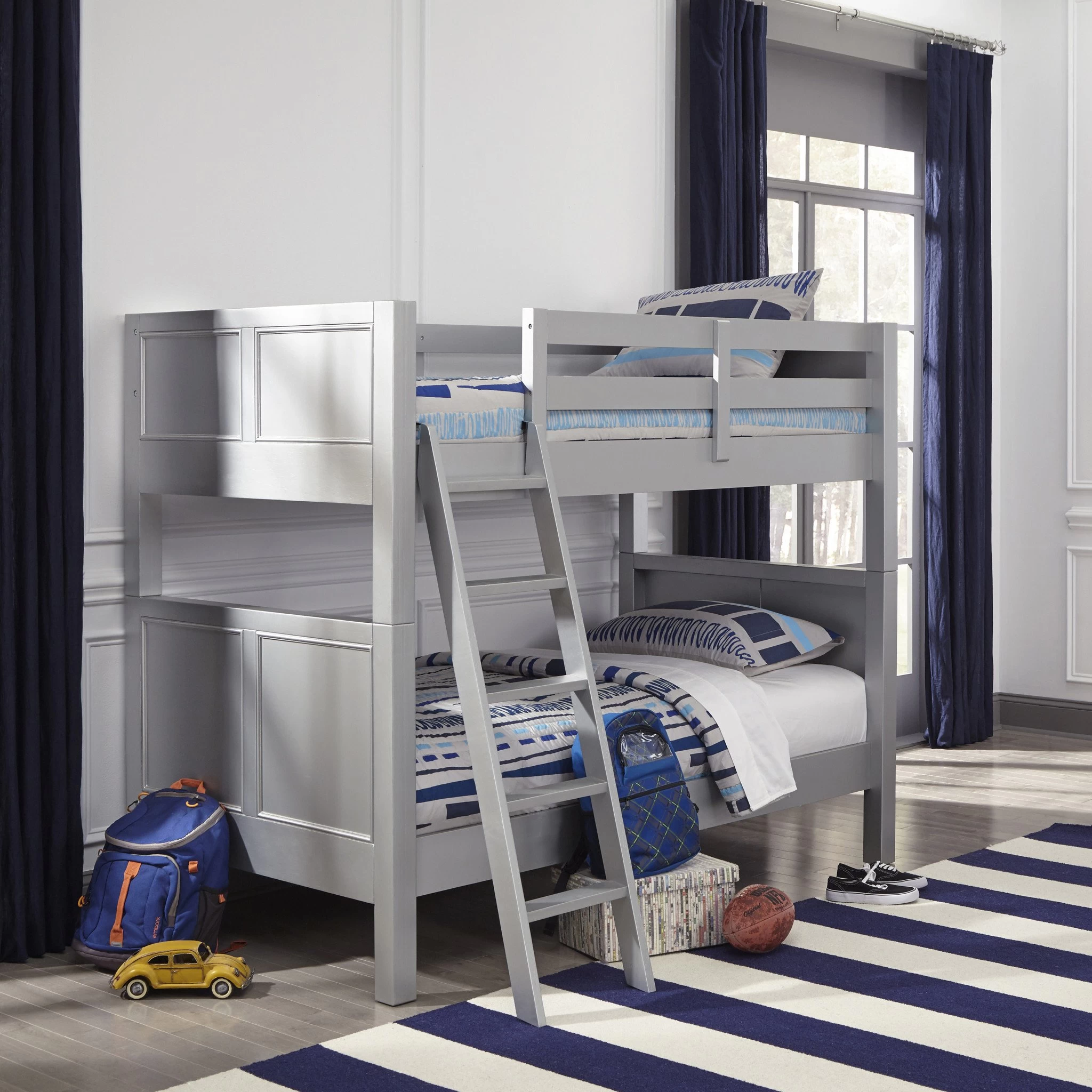 Homestyles® Venice Gray Twin/Twin Bunk Bed 7 Homestyles® Venice Gray Twin/Twin Bunk Bed - Image 5