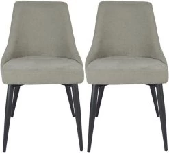 Coaster® Cosmo 2-Piece Light Gray Upholstered Side Chairs