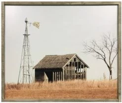 Crestview Collection Abandoned Barn Brown/Light Brown Wall Art