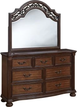 Signature Design By Ashley® Lavinton Cherry Brown Dresser And Mirror