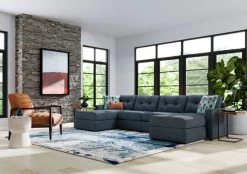 Drew & Jonathan Home ModularOne New Horizon Indigo 4pc Modular Sectional