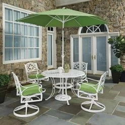 Homestyles® Sanibel 6-Piece White Outdoor Dining Set -Furniture Store 991aef75 be9f 4719 864a 78d37eeac360