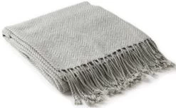 Surya Turner Medium Gray 50"x60" Throw Blanket -Furniture Store 99ff5ee3 2b79 47a5 b28b f4d8a3dc3c1e