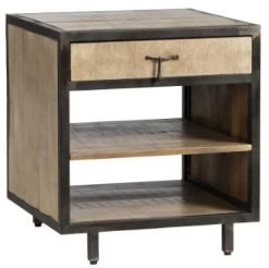 Crestview Collection Campbell Black/Brown End Table