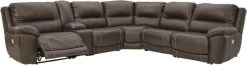 Signature Design By Ashley® Dunleith 6-Piece Chocolate Power Reclining Sectional -Furniture Store 9c6f59f3 8db7 443d 9349 dfcc20999a74