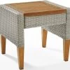 Crosley Furniture® Capella Gray/Acorn Outdoor Side Table