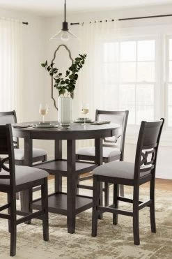 Signature Design By Ashley® Langwest 5-Piece Brown Counter Height Dining Set -Furniture Store 9e353d0d 113f 4b46 8ee6 778dc9d0d2f0