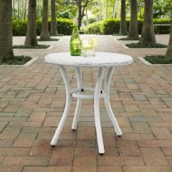 Crosley Furniture® Palm Harbor White Outdoor Wicker Round Side Table 10 Crosley Furniture® Palm Harbor White Outdoor Wicker Round Side Table -Furniture Store a160f518 9846 49e5 9ab6 847bbdcf0459
