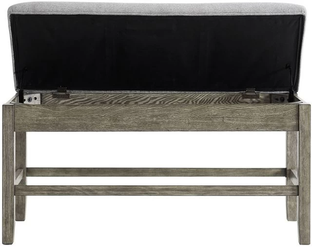 Steve Silver Co. Grayson Driftwood Storage Counter Bench 4 Steve Silver Co. Grayson Driftwood Storage Counter Bench - Image 2