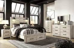 Signature Design By Ashley® Cambeck 3pc Whitewash Queen Storage Bedroom
