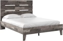Signature Design By Ashley® Neilsville Multi Gray Queen Panel Platform Bed