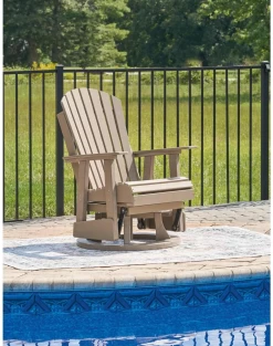 Signature Design By Ashley® Hyland Wave Driftwood Outdoor Swivel Glider Chair 11 Signature Design By Ashley® Hyland Wave Driftwood Outdoor Swivel Glider Chair -Furniture Store a65d3d37 1801 4b7c 8409 b6bd9b5fef11