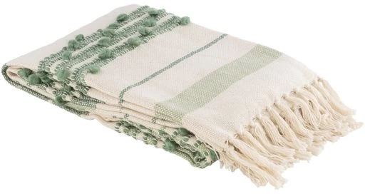 Surya Yemaya Mint 50"x60" Throw Blanket 5 Surya Yemaya Mint 50"x60" Throw Blanket - Image 3